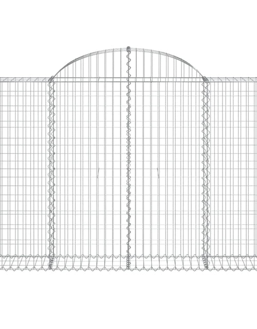 Загрузите изображение в средство просмотра галереи, Coșuri gabion arcuite 20 buc, 200x30x120/140cm, fier galvanizat
