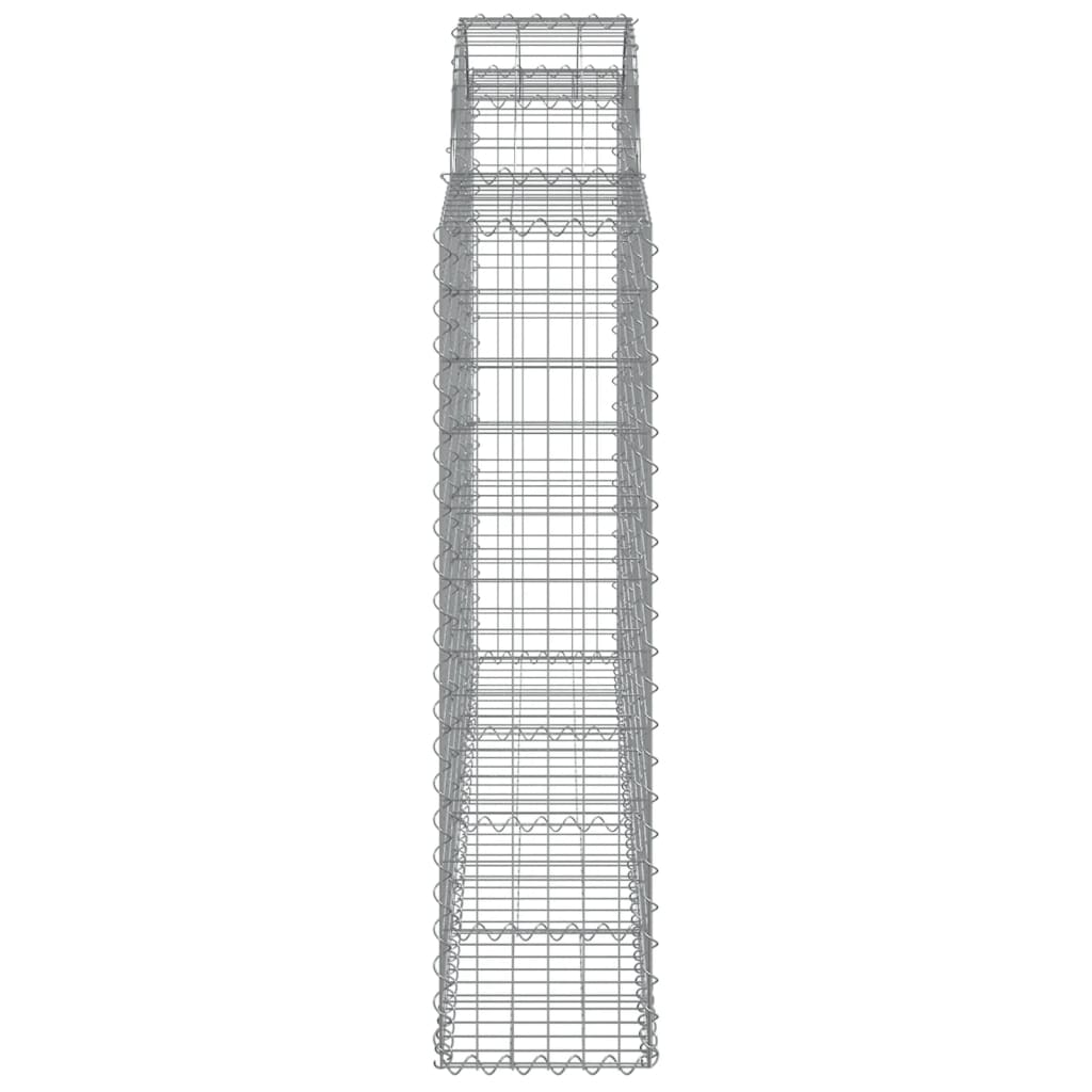 Coșuri gabion arcuite 20 buc, 200x30x120/140cm, fier galvanizat