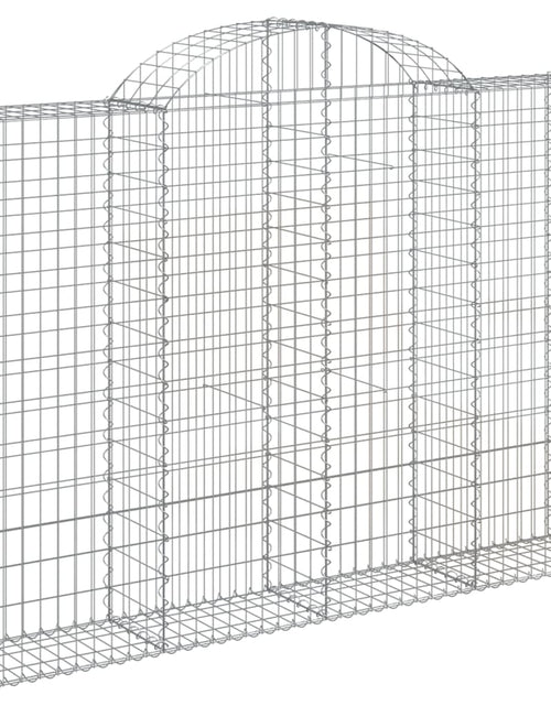 Încărcați imaginea în vizualizatorul Galerie, Coșuri gabion arcuite 4 buc, 200x30x140/160cm, fier galvanizat
