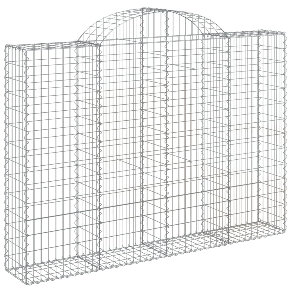 Coșuri gabion arcuite 4 buc, 200x30x140/160cm, fier galvanizat