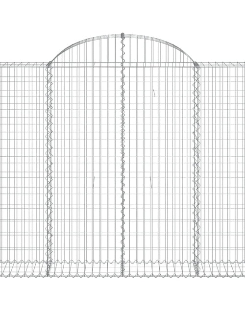 Încărcați imaginea în vizualizatorul Galerie, Coșuri gabion arcuite 4 buc, 200x30x140/160cm, fier galvanizat
