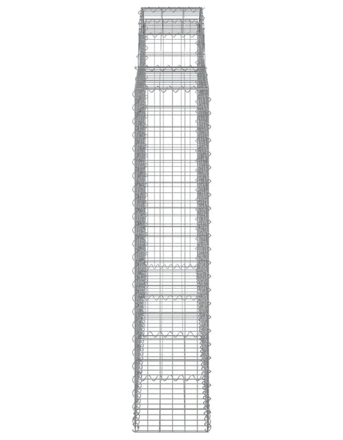 Загрузите изображение в средство просмотра галереи, Coșuri gabion arcuite 8 buc, 200x30x140/160cm, fier galvanizat
