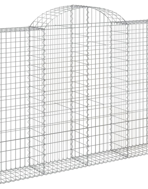 Încărcați imaginea în vizualizatorul Galerie, Coșuri gabion arcuite 9 buc, 200x30x140/160cm, fier galvanizat
