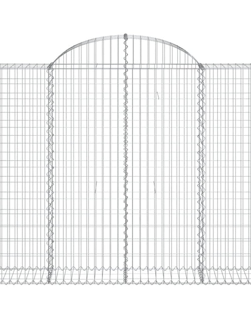 Încărcați imaginea în vizualizatorul Galerie, Coșuri gabion arcuite 10 buc, 200x30x140/160cm, fier galvanizat
