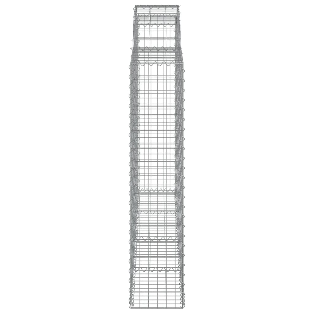 Coșuri gabion arcuite 20 buc, 200x30x140/160cm, fier galvanizat