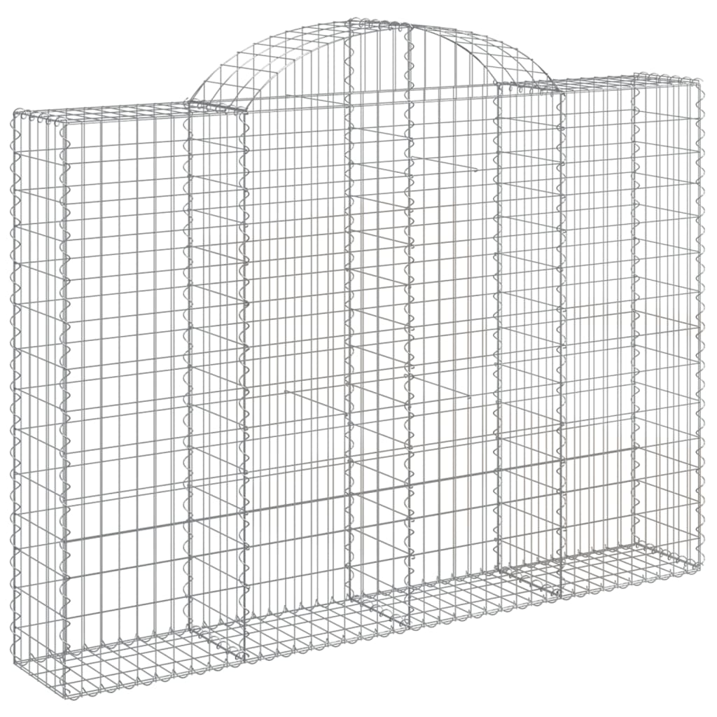 Coșuri gabion arcuite 25 buc, 200x30x140/160cm, fier galvanizat