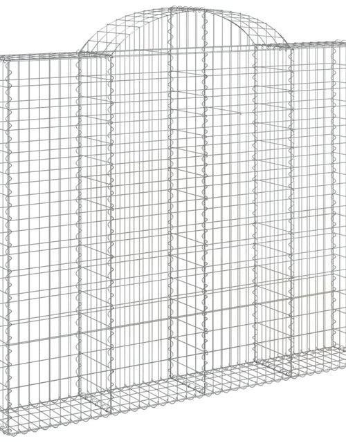 Încărcați imaginea în vizualizatorul Galerie, Coșuri gabion arcuite 2 buc, 200x30x160/180 cm, fier galvanizat
