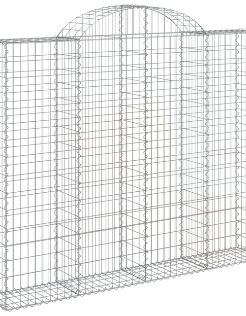 Încărcați imaginea în vizualizatorul Galerie, Coșuri gabion arcuite 3 buc, 200x30x160/180 cm, fier galvanizat
