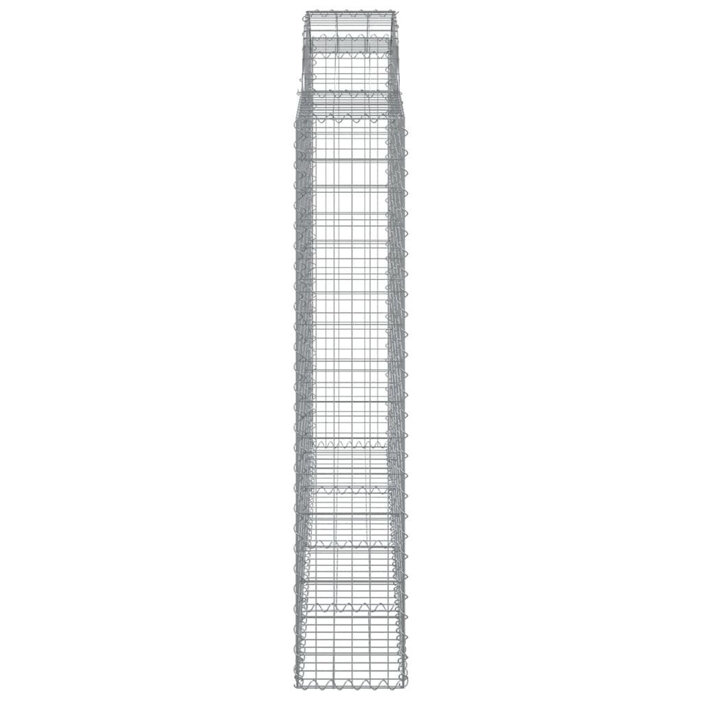 Coșuri gabion arcuite 3 buc, 200x30x160/180 cm, fier galvanizat