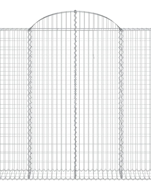 Загрузите изображение в средство просмотра галереи, Coș gabion arcuit, 12 buc, 200x30x160/180 cm, fier galvanizat
