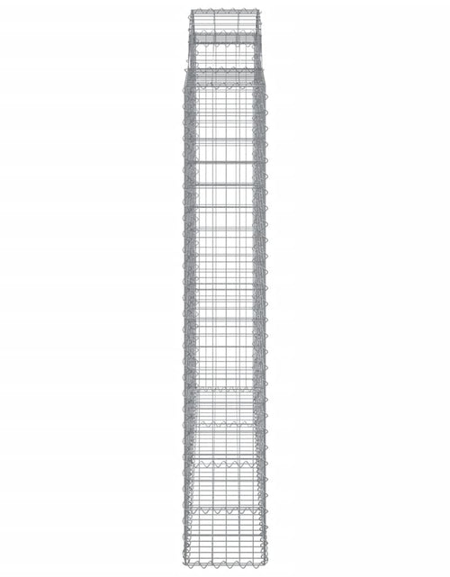 Загрузите изображение в средство просмотра галереи, Coșuri gabion arcuite 2 buc, 200x30x180/200cm, fier galvanizat
