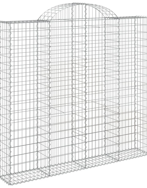 Încărcați imaginea în vizualizatorul Galerie, Coșuri gabion arcuite 4 buc, 200x30x180/200cm, fier galvanizat
