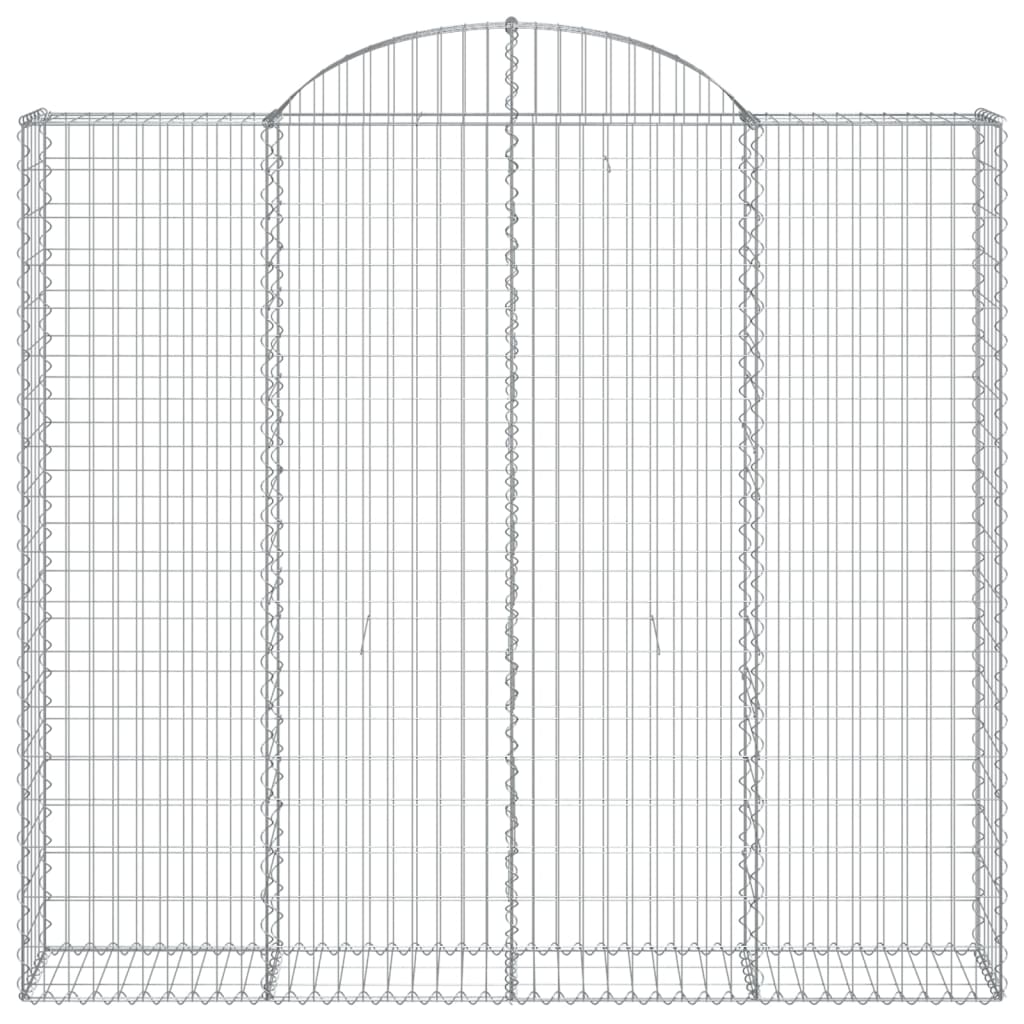 Coșuri gabion arcuite 4 buc, 200x30x180/200cm, fier galvanizat