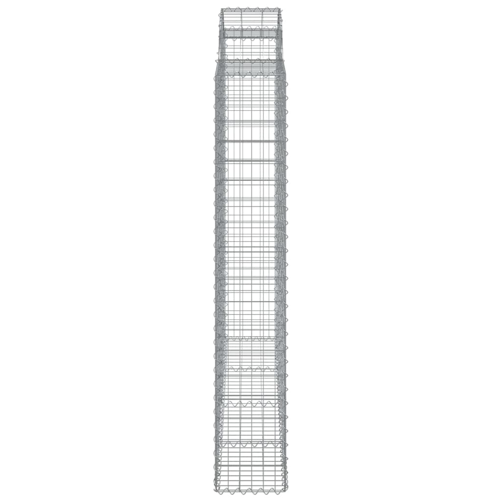 Coșuri gabion arcuite 4 buc, 200x30x180/200cm, fier galvanizat