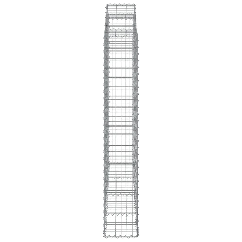 Coșuri gabion arcuite 5 buc, 200x30x180/200cm, fier galvanizat