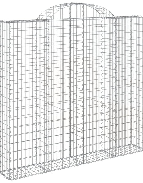 Încărcați imaginea în vizualizatorul Galerie, Coșuri gabion arcuite 6 buc, 200x30x180/200cm, fier galvanizat
