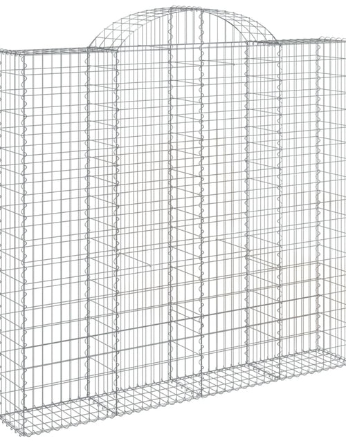 Încărcați imaginea în vizualizatorul Galerie, Coșuri gabion arcuite 7 buc, 200x30x180/200cm, fier galvanizat
