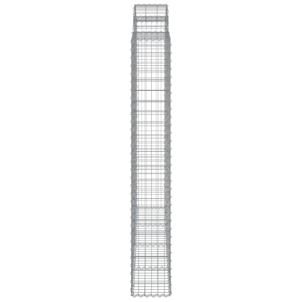 Coșuri gabion arcuite 4 buc. 200x30x200/220 cm fier galvanizat