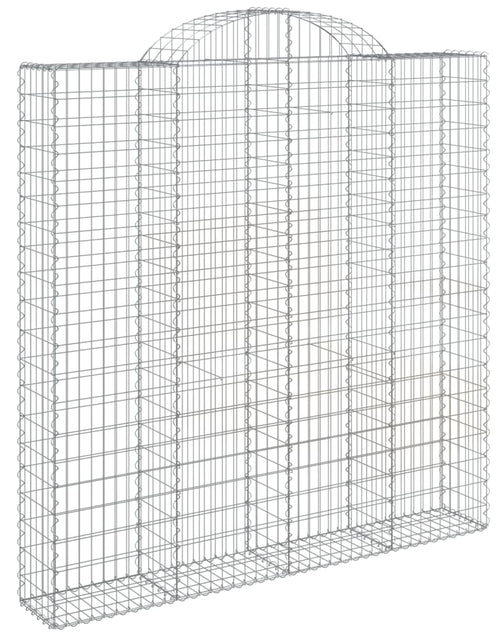 Загрузите изображение в средство просмотра галереи, Coșuri gabion arcuite 7 buc. 200x30x200/220 cm fier galvanizat
