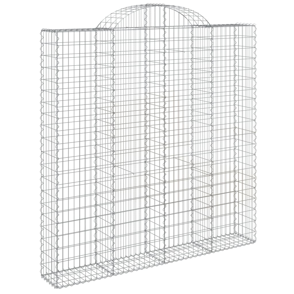 Coșuri gabion arcuite 7 buc. 200x30x200/220 cm fier galvanizat