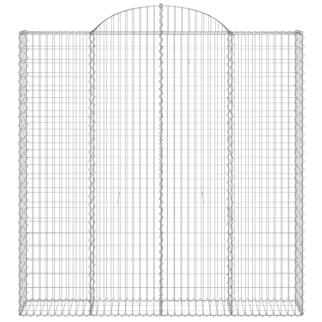 Coșuri gabion arcuite, 12 buc 200x30x200/220cm, fier galvanizat