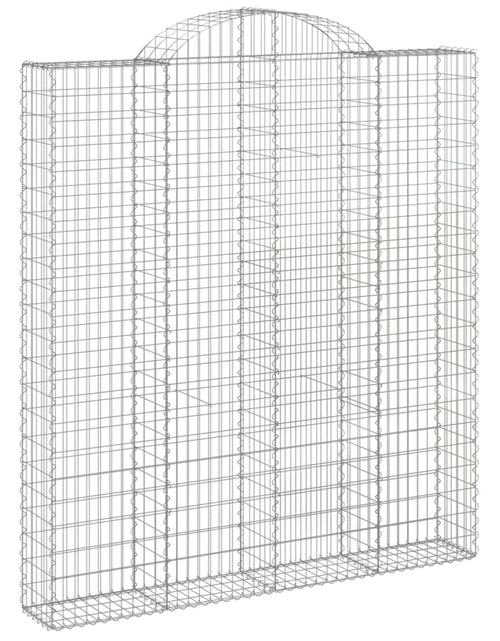 Încărcați imaginea în vizualizatorul Galerie, Coșuri gabion arcuite, 10 buc 200x30x220/240cm, fier galvanizat
