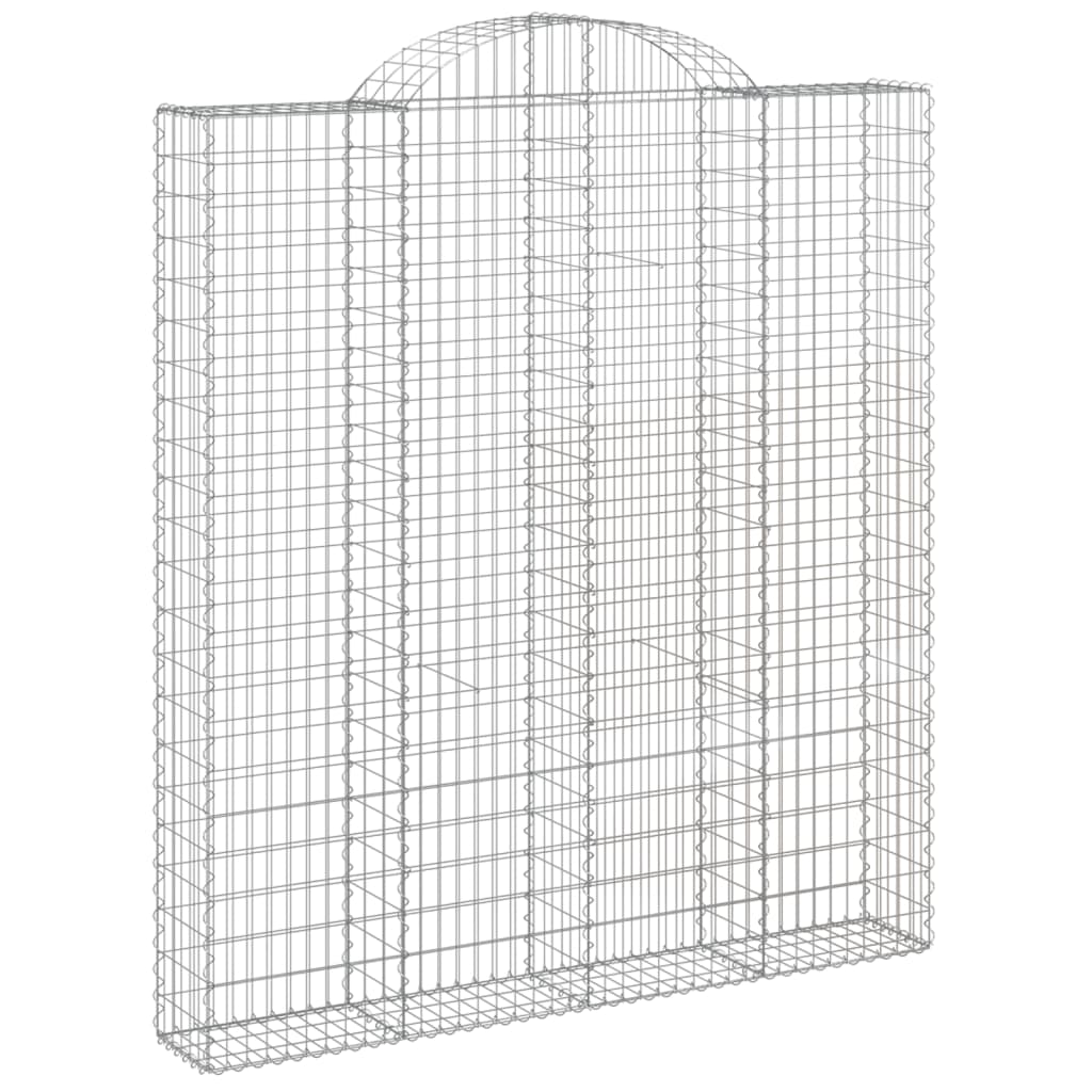 Coșuri gabion arcuite, 11 buc 200x30x220/240cm, fier galvanizat