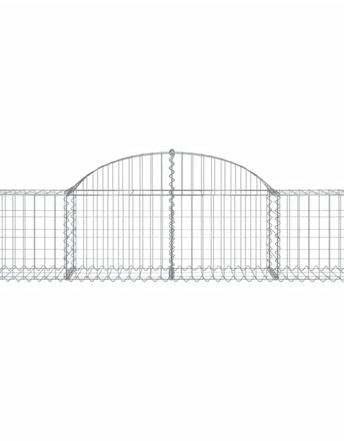 Загрузите изображение в средство просмотра галереи, Coșuri gabion arcuite 40 buc, 200x50x40/60 cm, fier galvanizat
