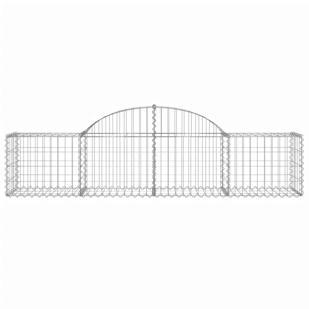 Coșuri gabion arcuite 40 buc, 200x50x40/60 cm, fier galvanizat