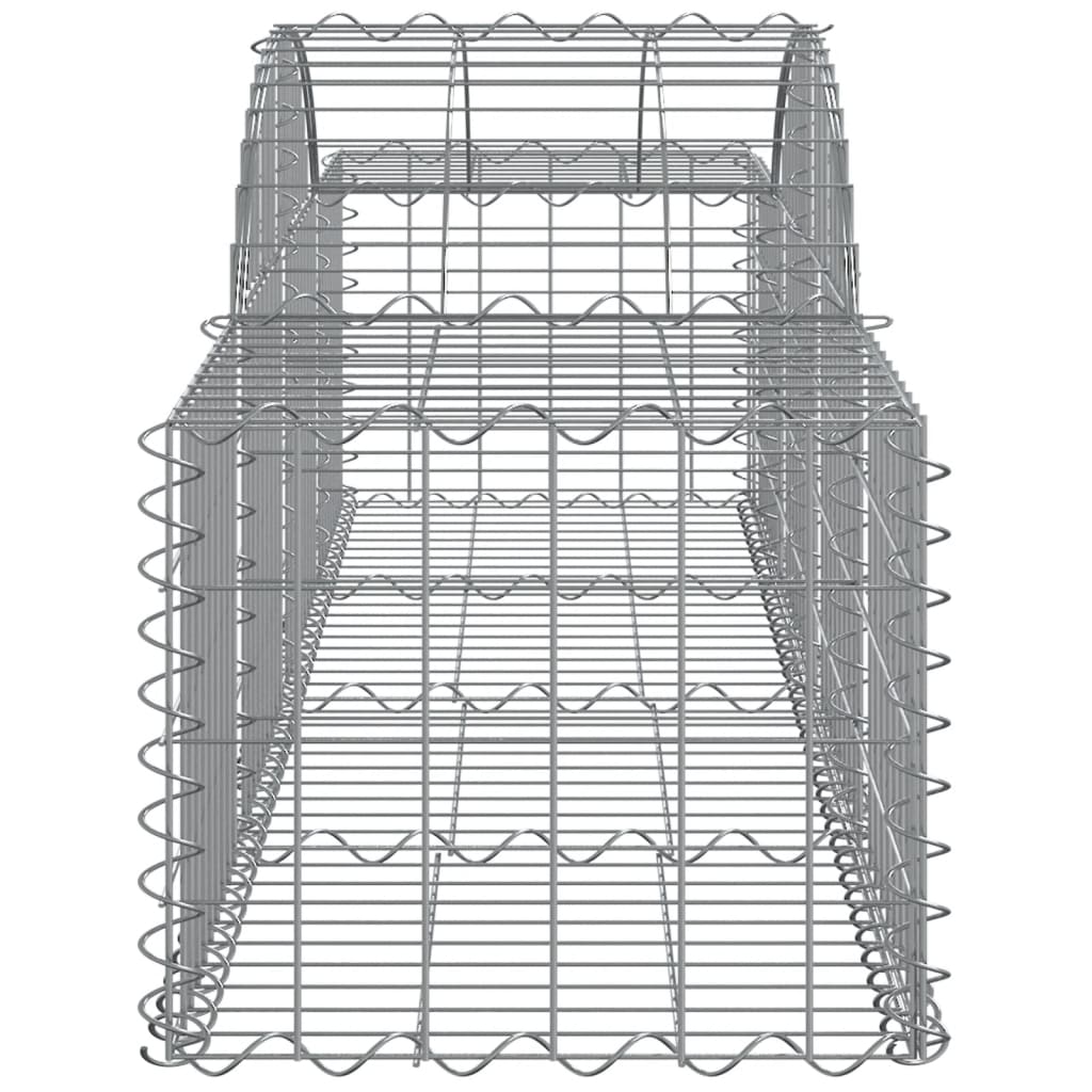 Coșuri gabion arcuite 40 buc, 200x50x40/60 cm, fier galvanizat