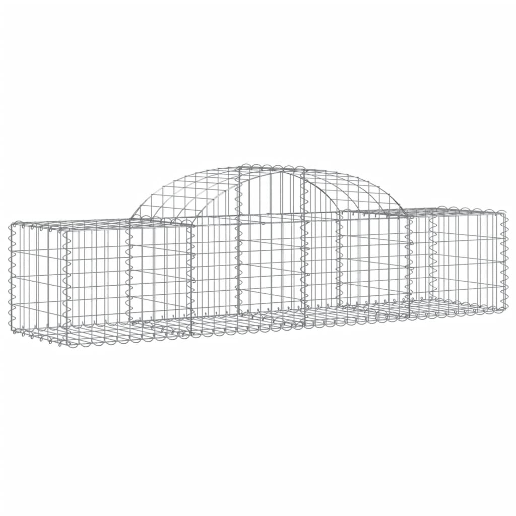 Coșuri gabion arcuite 50 buc, 200x50x40/60 cm, fier galvanizat