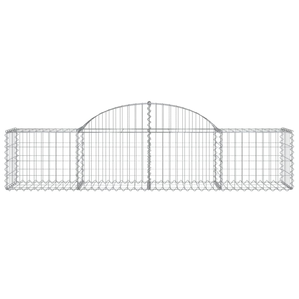 Coșuri gabion arcuite 50 buc, 200x50x40/60 cm, fier galvanizat