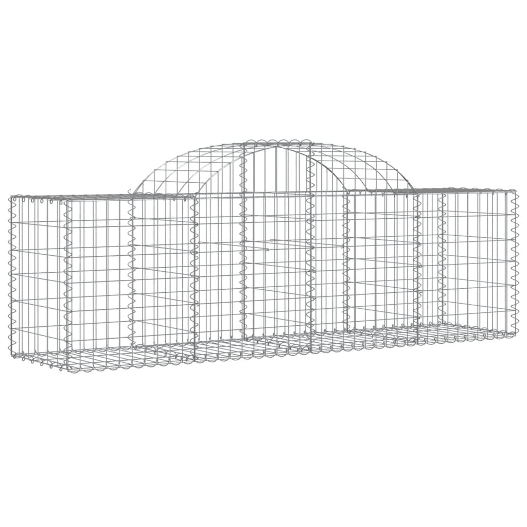 Coșuri gabion arcuite 50 buc, 200x50x60/80 cm, fier galvanizat