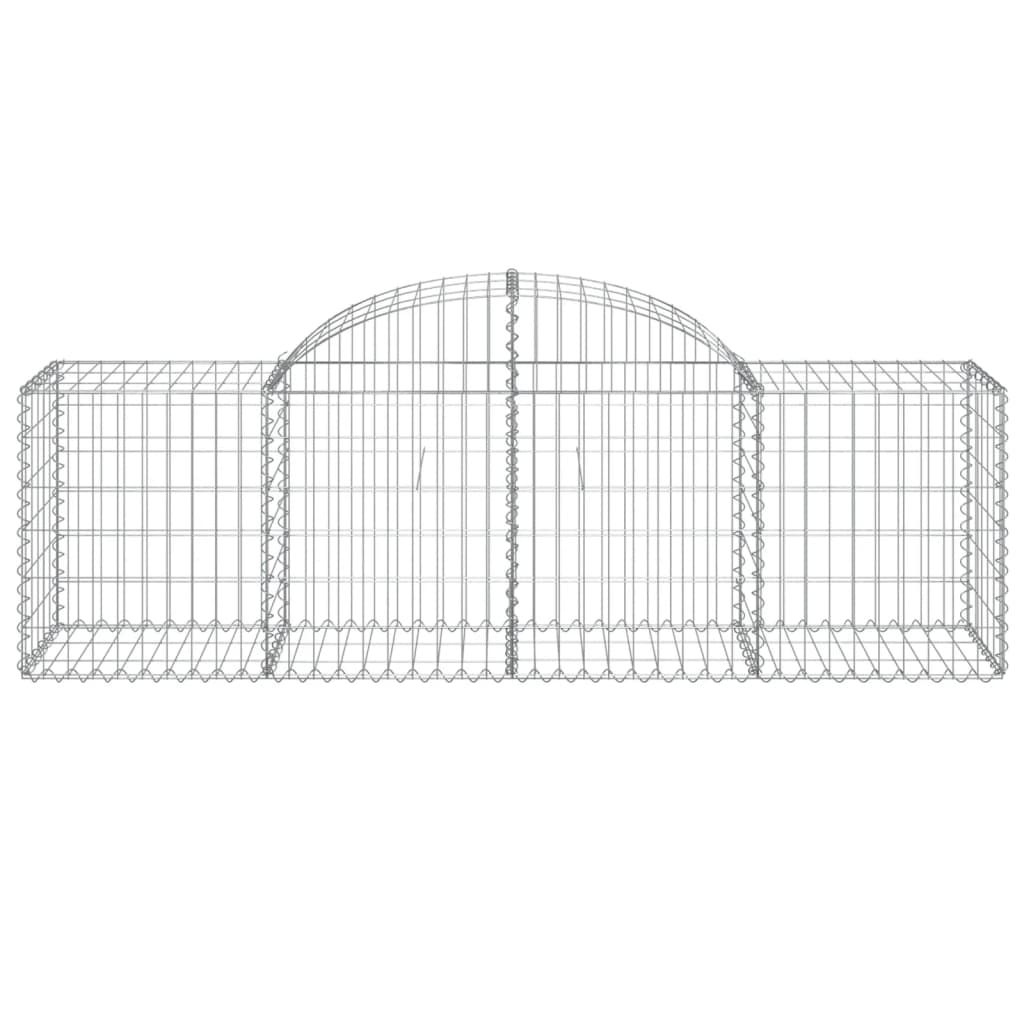 Coșuri gabion arcuite 50 buc, 200x50x60/80 cm, fier galvanizat