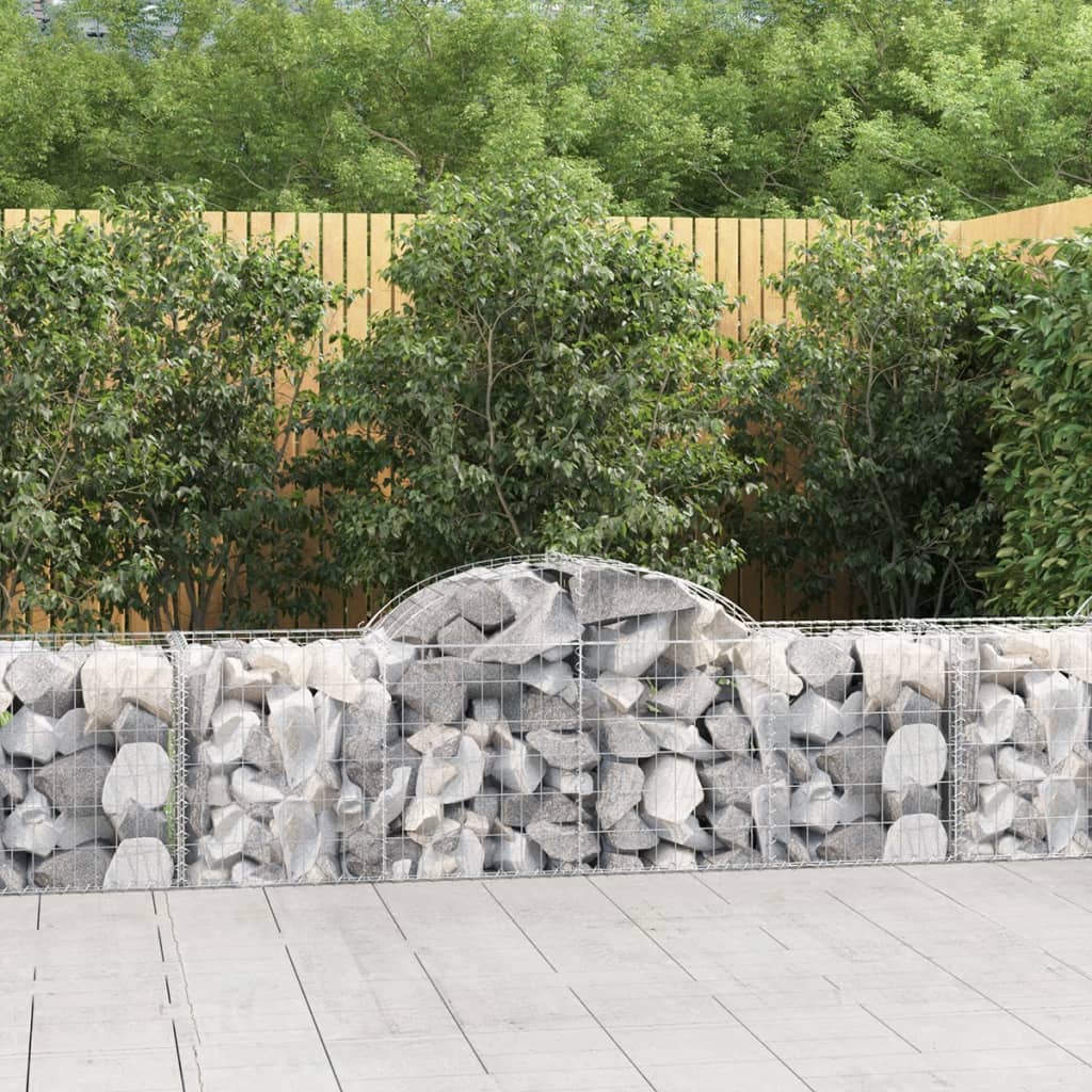 Coșuri gabion arcuite 50 buc, 200x50x60/80 cm, fier galvanizat