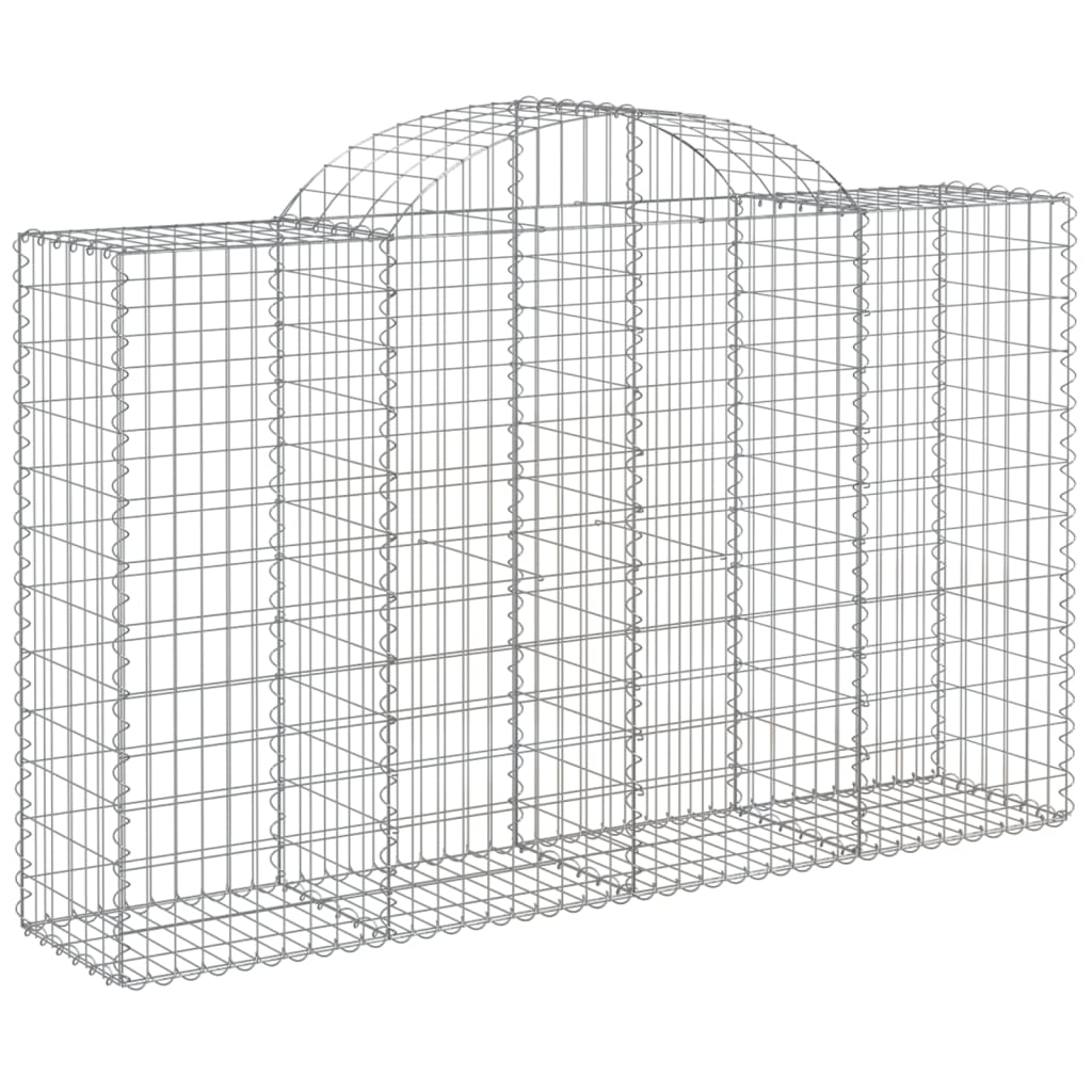 Coșuri gabion arcuite 40 buc, 200x50x120/140cm, fier galvanizat