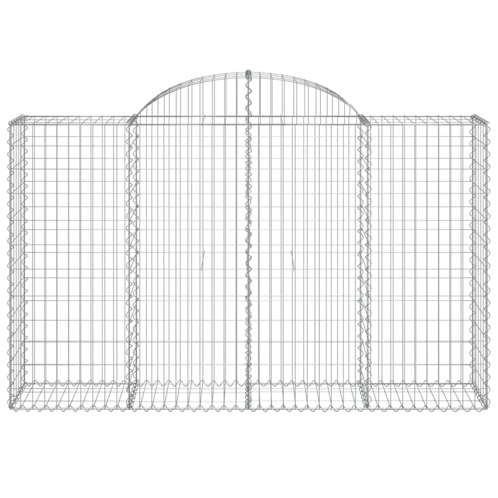 Coșuri gabion arcuite 40 buc, 200x50x120/140cm, fier galvanizat