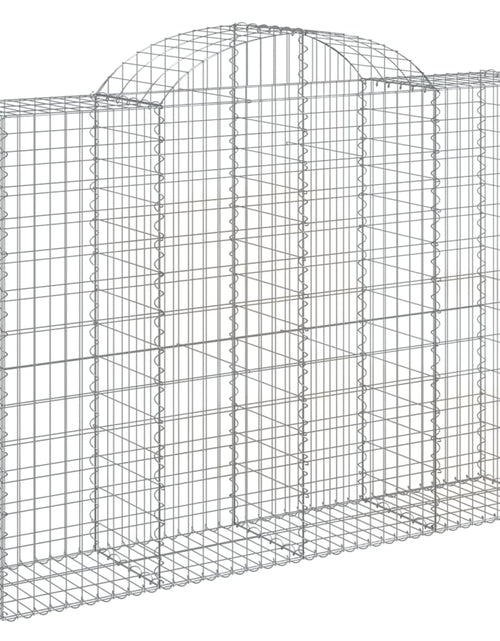 Încărcați imaginea în vizualizatorul Galerie, Coșuri gabion arcuite 30 buc, 200x50x140/160cm, fier galvanizat
