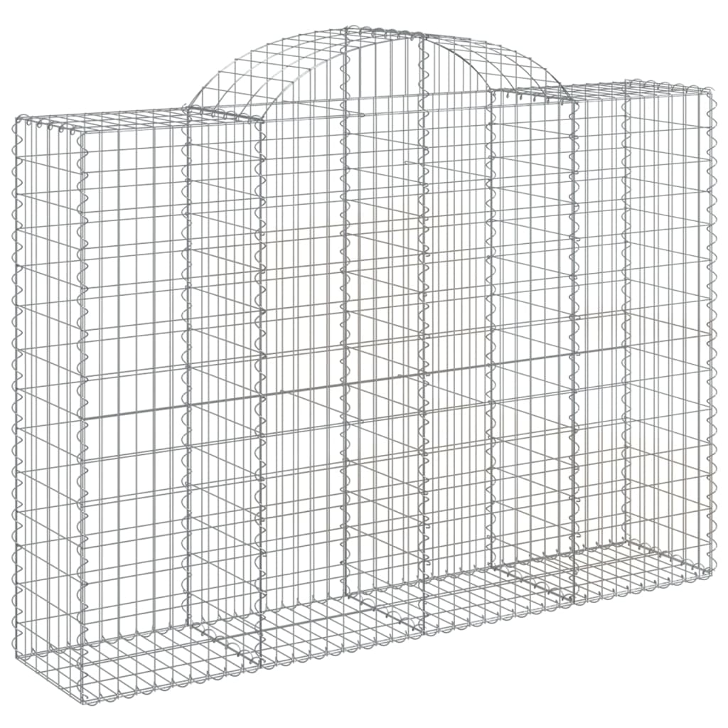 Coșuri gabion arcuite 30 buc, 200x50x140/160cm, fier galvanizat