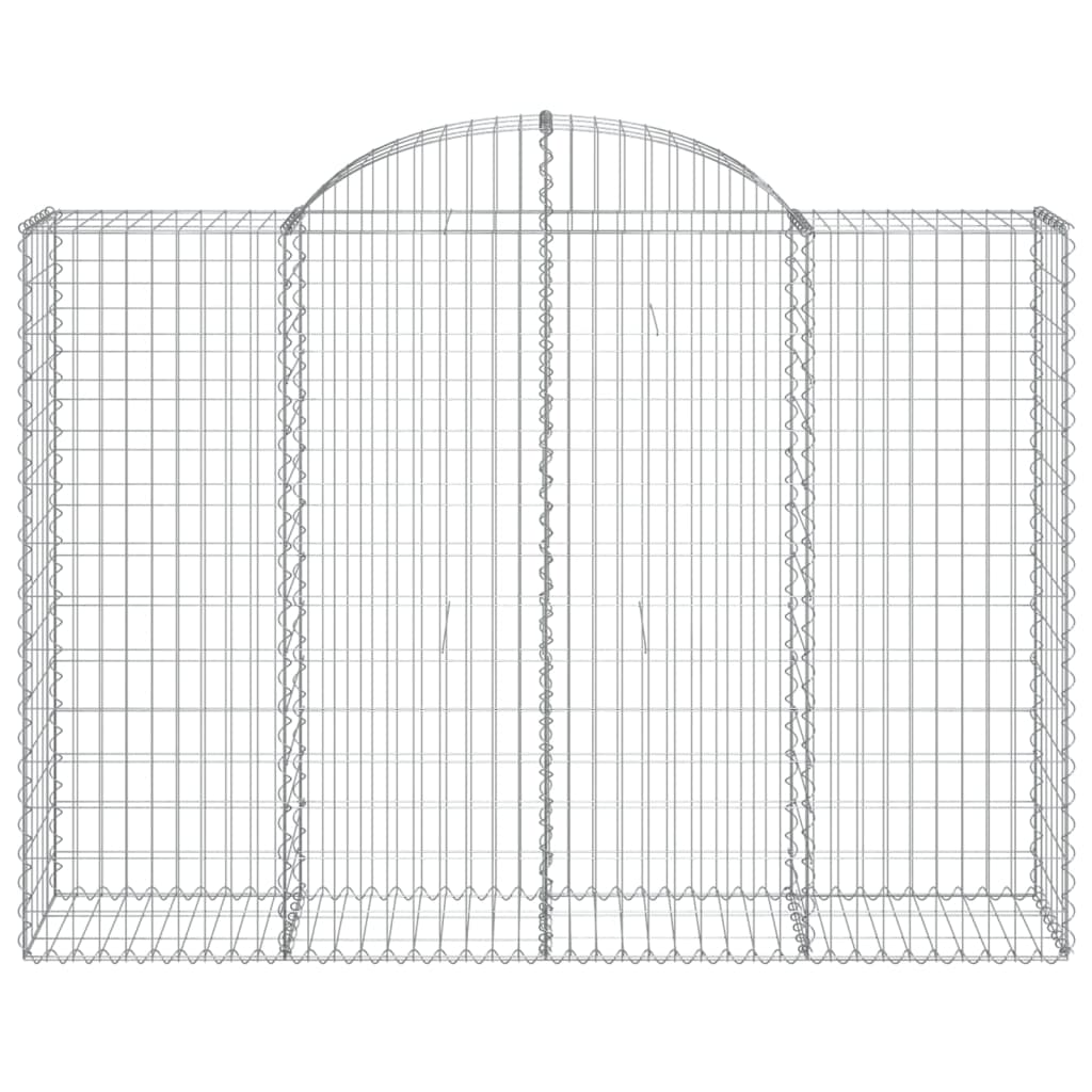 Coșuri gabion arcuite 30 buc, 200x50x140/160cm, fier galvanizat