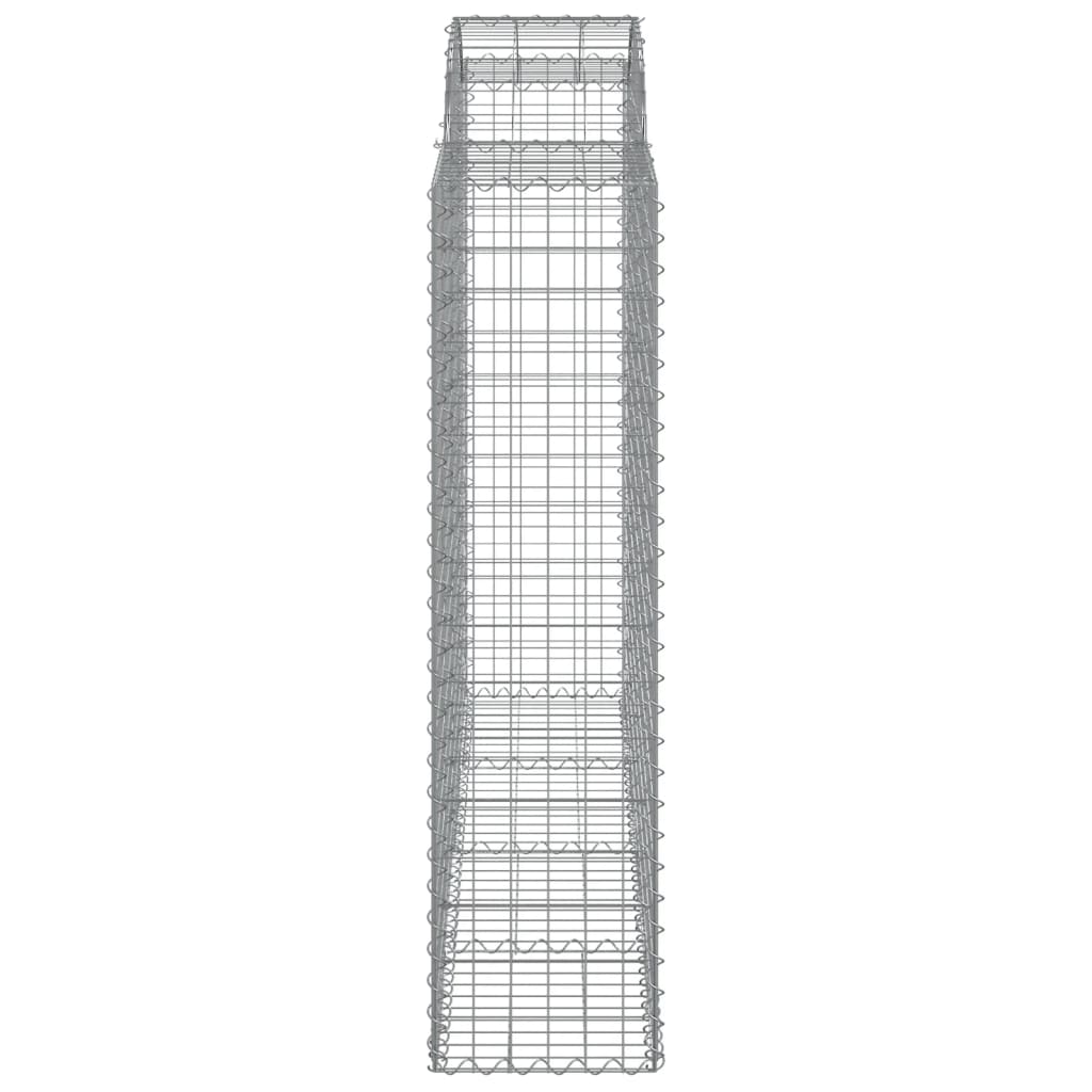 Coș gabion arcuit, 18 buc, 200x50x160/180 cm, fier galvanizat