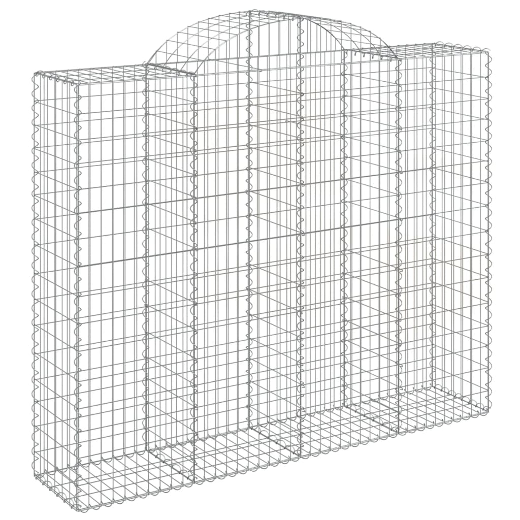 Coșuri gabion arcuite 20 buc, 200x50x160/180cm, fier galvanizat