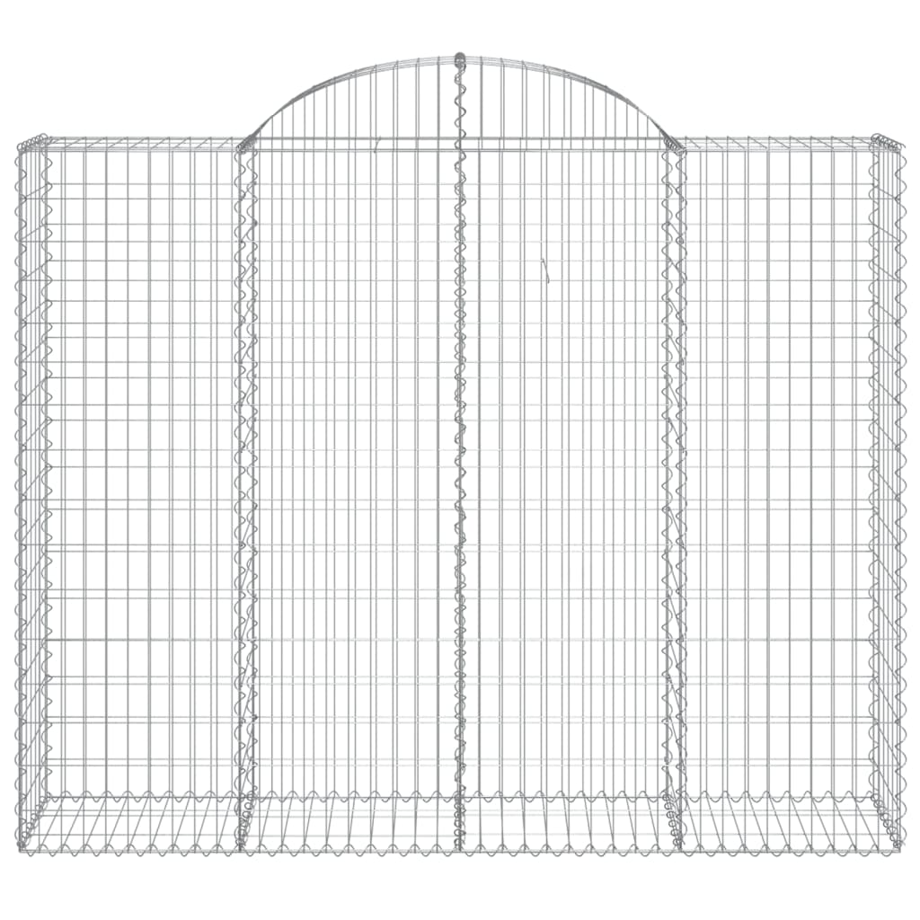 Coșuri gabion arcuite 20 buc, 200x50x160/180cm, fier galvanizat