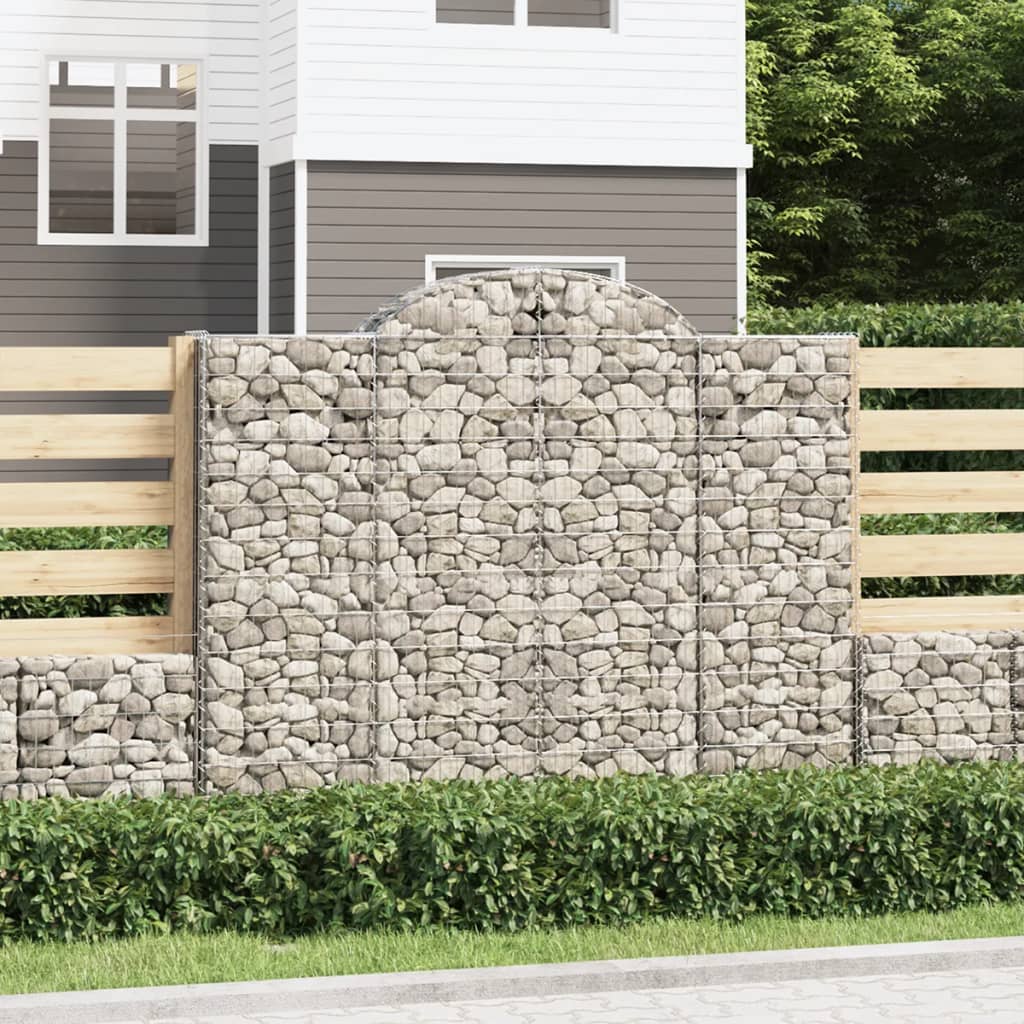 Coșuri gabion arcuite 30 buc, 200x50x160/180cm, fier galvanizat