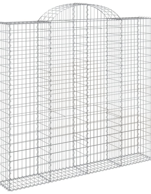 Încărcați imaginea în vizualizatorul Galerie, Coșuri gabion arcuite 14 buc, 200x50x180/200cm, fier galvanizat
