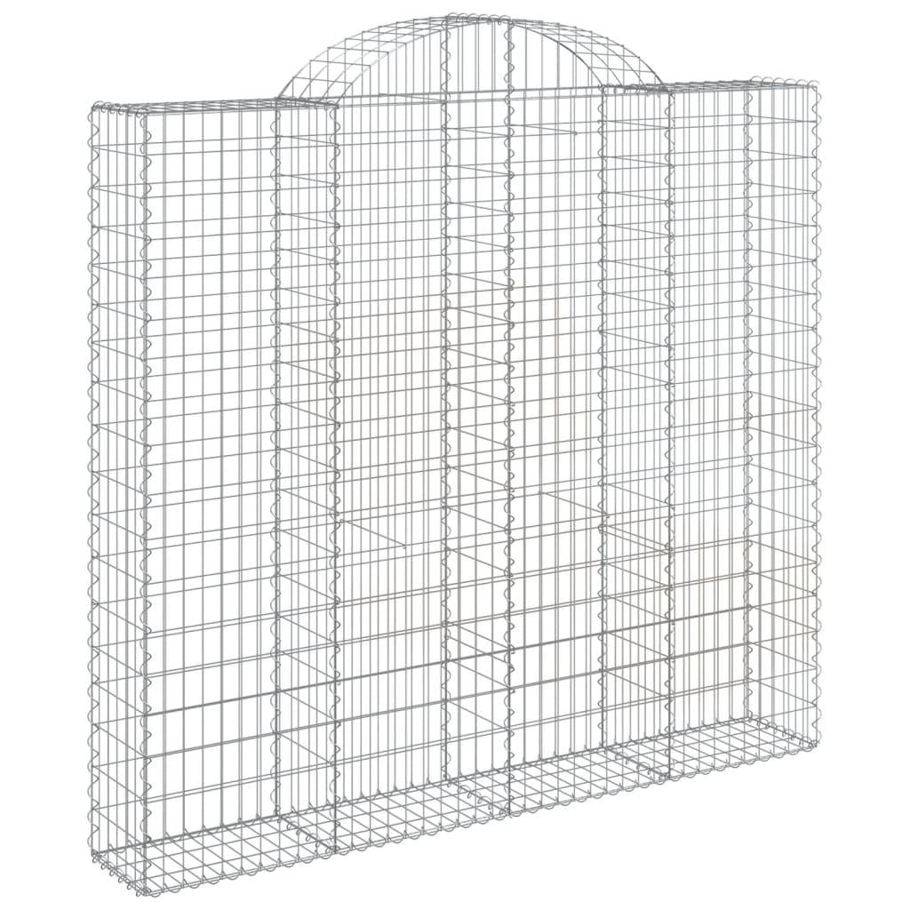 Coșuri gabion arcuite 14 buc, 200x50x180/200cm, fier galvanizat