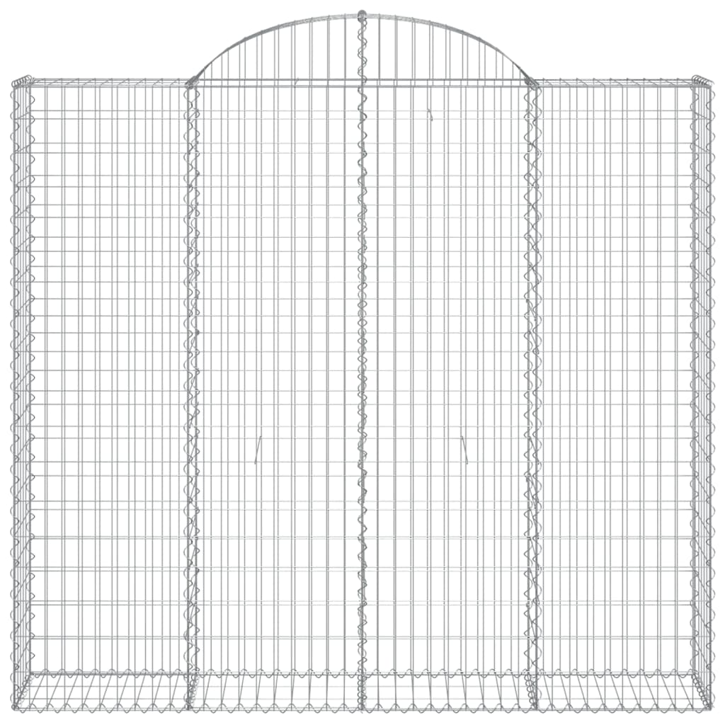 Coșuri gabion arcuite 14 buc, 200x50x180/200cm, fier galvanizat