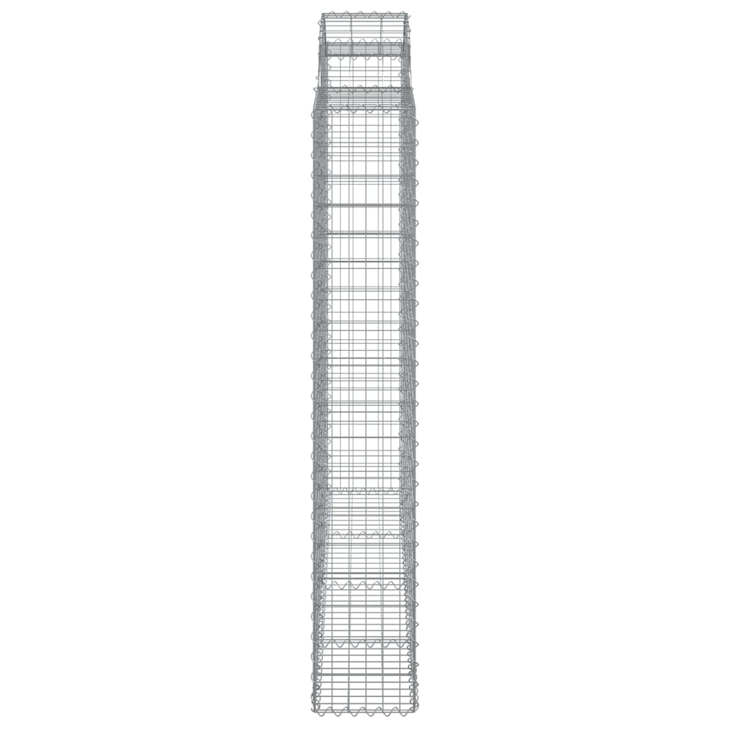 Coșuri gabion arcuite 14 buc, 200x50x180/200cm, fier galvanizat