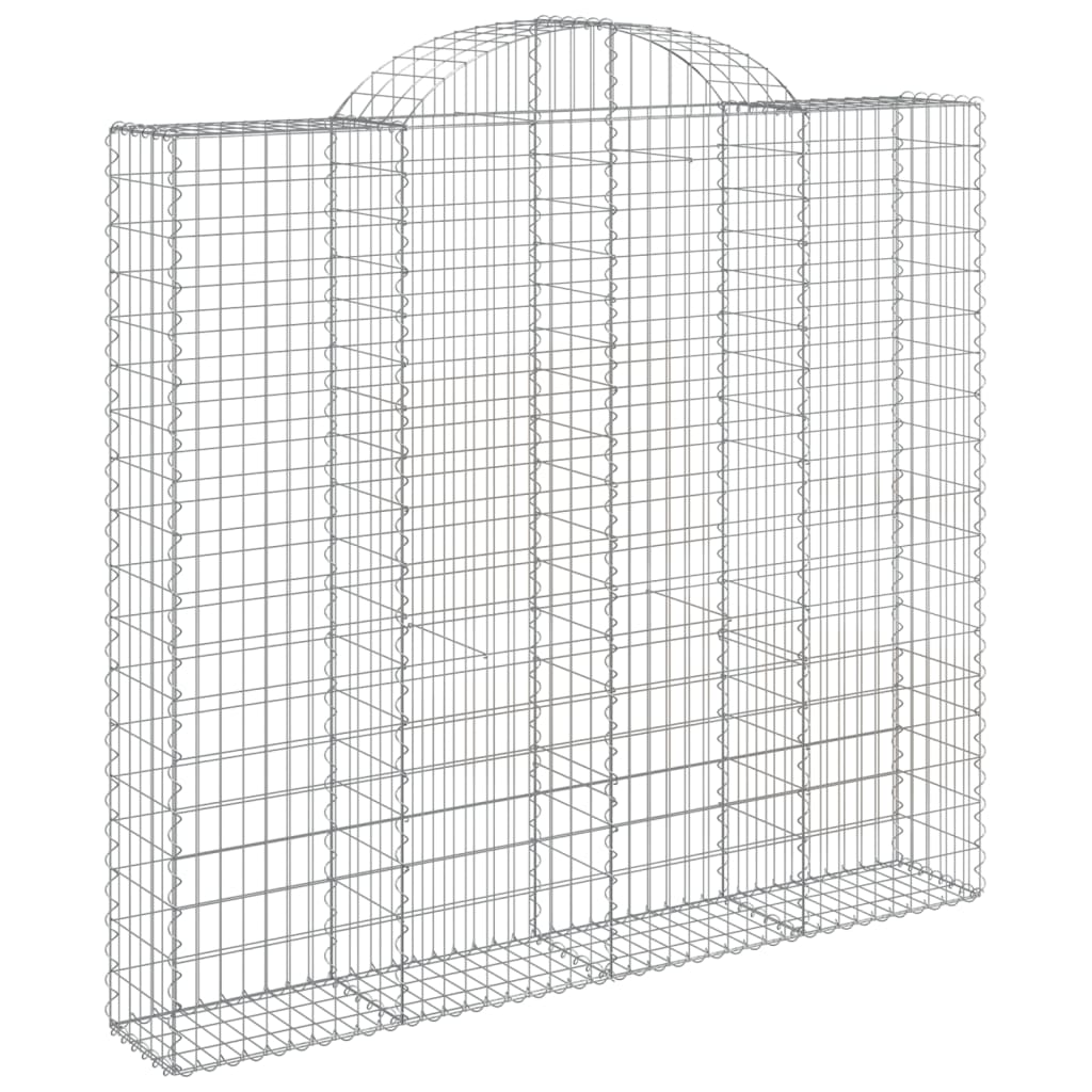 Coșuri gabion arcuite 18 buc, 200x50x180/200cm, fier galvanizat