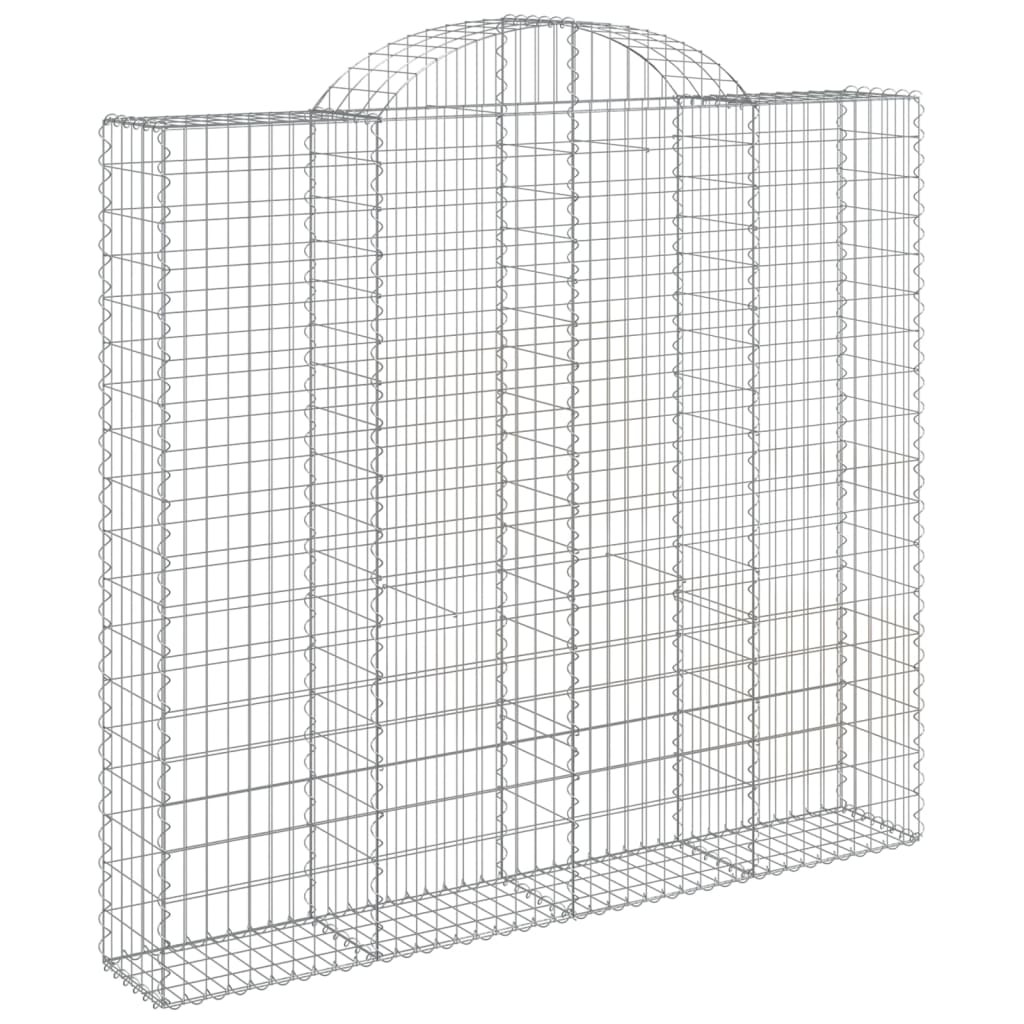 Coșuri gabion arcuite 20 buc, 200x50x180/200cm, fier galvanizat